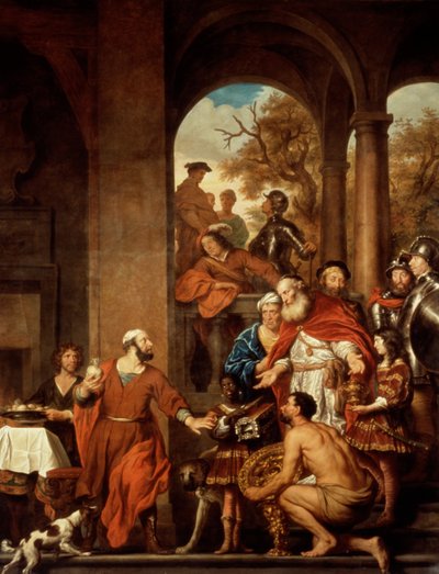 Der unbestechliche Konsul Marcus Curius Dentatus von Govaert Flinck